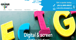 Desktop Screenshot of colourjet.co.za